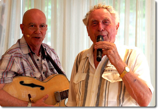Hans-Jürgen und Ludwig Sebus 2012 auf dem Sommerfest St. Maternus